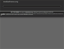 Tablet Screenshot of mediasfrance.org